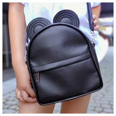 Рюкзак-сумка з вушками миші, чорний RKU_010_BL фото №1