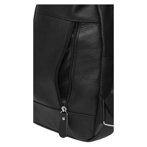 Шкіряний чоловічий рюкзак Borsa Leather K1318-black фото №6