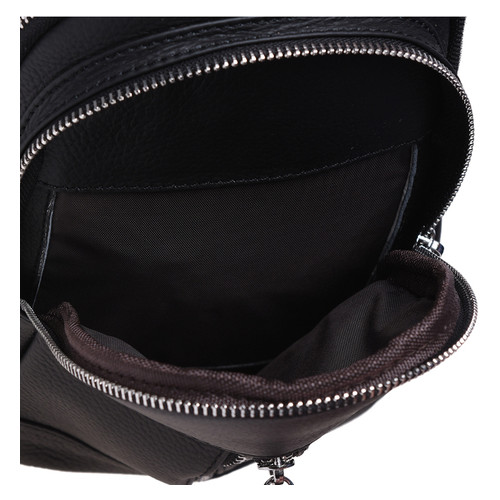 Шкіряний чоловічий рюкзак Borsa Leather K1318-black фото №8
