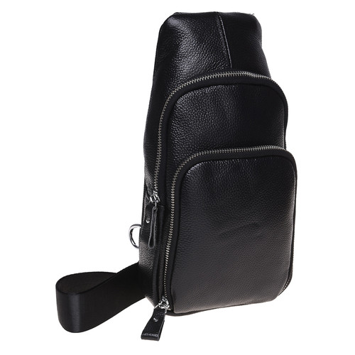 Шкіряний чоловічий рюкзак Borsa Leather K15058-black фото №1