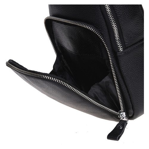 Шкіряний чоловічий рюкзак Borsa Leather K15058-black фото №7