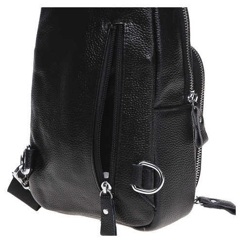 Шкіряний чоловічий рюкзак Borsa Leather K15058-black фото №6