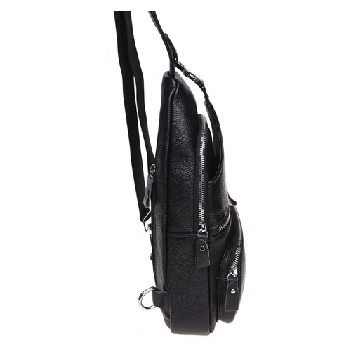 Шкіряний чоловічий рюкзак Borsa Leather K15026-black фото №5