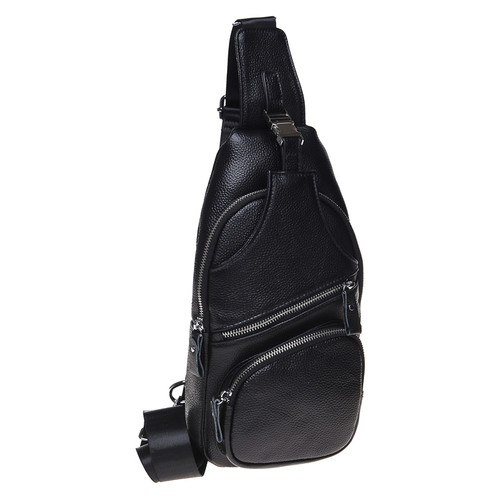 Шкіряний чоловічий рюкзак Borsa Leather K15026-black фото №1