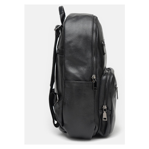 Шкіряний чоловічий рюкзак Borsa Leather K12626-black фото №4
