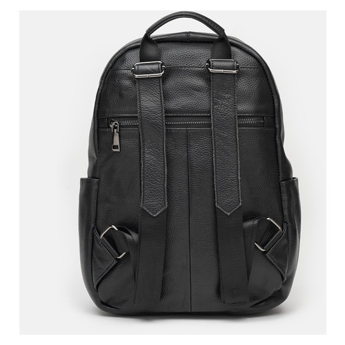 Шкіряний чоловічий рюкзак Borsa Leather K12626-black фото №3