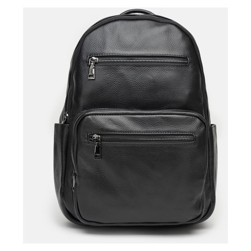 Шкіряний чоловічий рюкзак Borsa Leather K12626-black фото №2