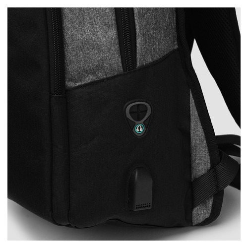 Чоловічий рюкзак для ноутбука Monsen 1Rem8328gr-black фото №5