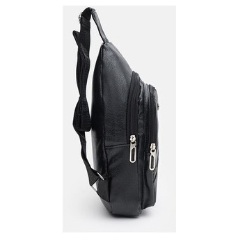 Чоловічий рюкзак через плече Monsen C1921bl-black фото №4