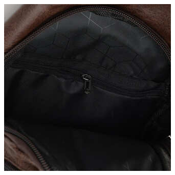 Чоловічий рюкзак через плече Monsen C1925br-brown фото №5