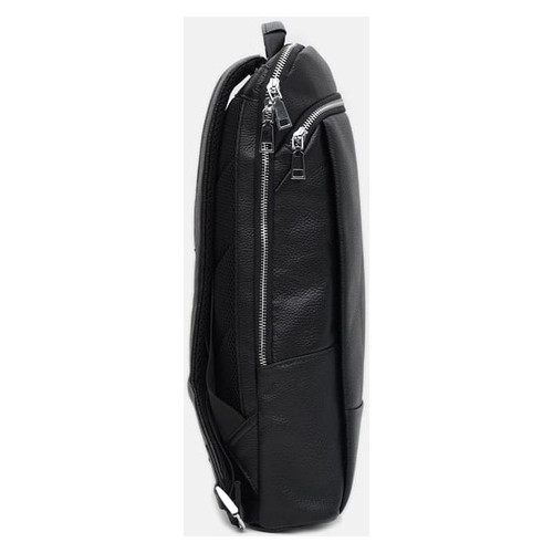 Чоловічий шкіряний рюкзак Ricco Grande K16475bl-black фото №4
