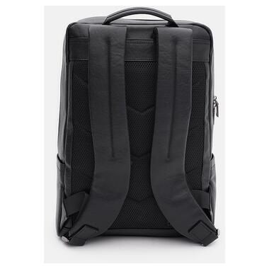 Чоловічий шкіряний рюкзак Ricco Grande K16616bl-black фото №3