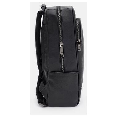 Чоловічий шкіряний рюкзак Ricco Grande K16616bl-black фото №4