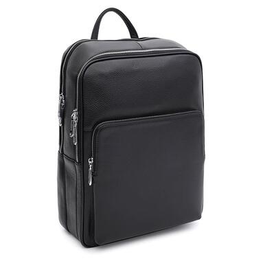 Чоловічий шкіряний рюкзак Ricco Grande K1b1210606bl-black фото №1