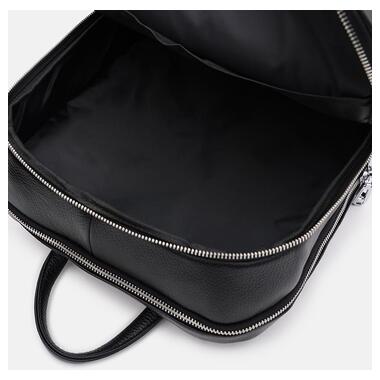 Чоловічий шкіряний рюкзак Ricco Grande K1b1210606bl-black фото №5