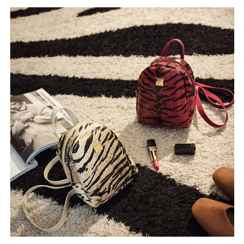 Стильний рюкзак сумочка з тигровим забарвленням (РК-379) фото №5