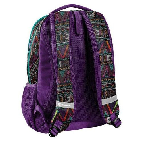 Жіночий рюкзак міський з орнаментом PASO 22L, 18-2808CP фіолетовий фото №3