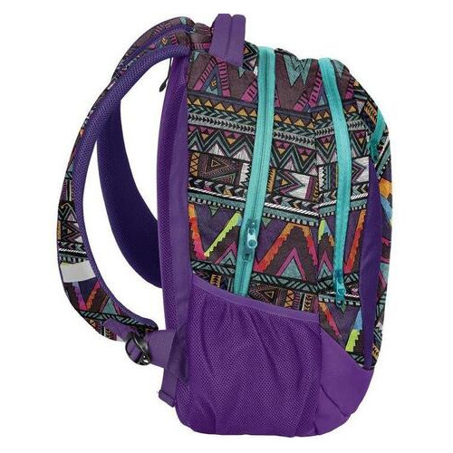 Жіночий рюкзак міський з орнаментом PASO 22L, 18-2808CP фіолетовий фото №1