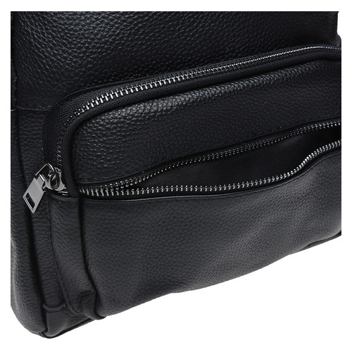 Шкіряний жіночий рюкзак Keizer K110086-black фото №5