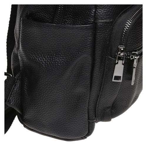 Шкіряний жіночий рюкзак Keizer K110086-black фото №4