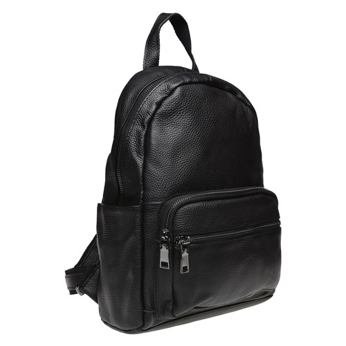 Шкіряний жіночий рюкзак Keizer K110086-black фото №1