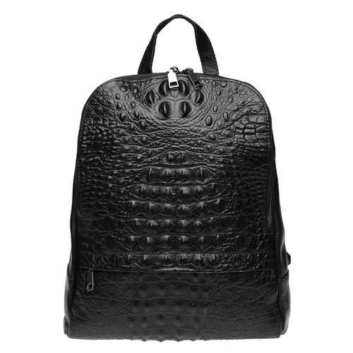 Шкіряний жіночий рюкзак Keizer K111085-black фото №2