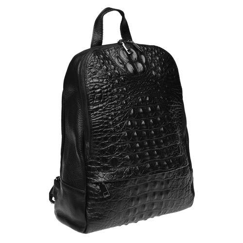 Шкіряний жіночий рюкзак Keizer K111085-black фото №1