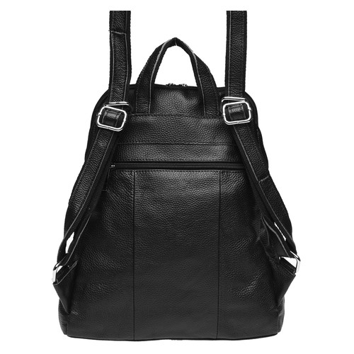Шкіряний жіночий рюкзак Keizer K1152-black фото №4