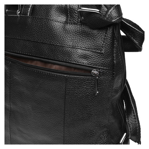 Шкіряний жіночий рюкзак Keizer K1152-black фото №5