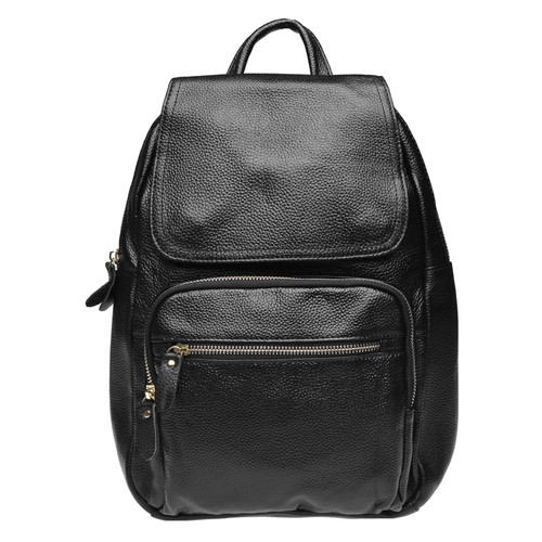 Шкіряний жіночий рюкзак Keizer K1322-black фото №2