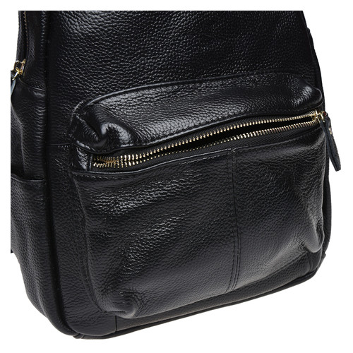 Шкіряний жіночий рюкзак Keizer K1339-black фото №5