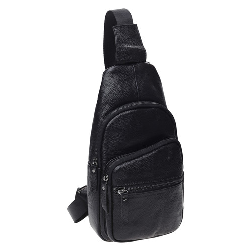 Чоловічий шкіряний рюкзак Keizer K11037-black фото №1