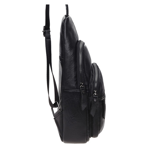 Чоловічий шкіряний рюкзак Keizer K11037-black фото №5