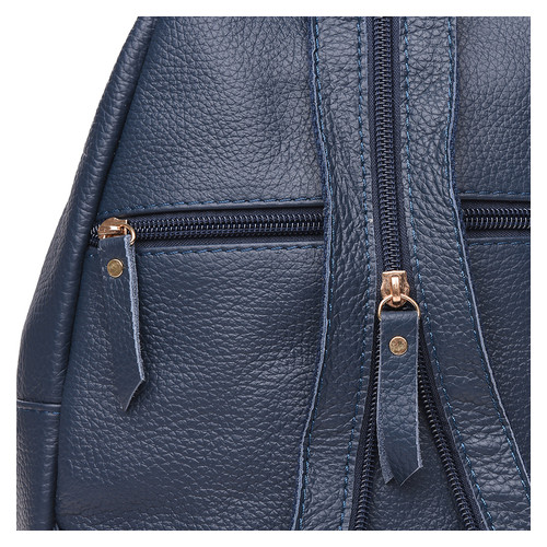 Шкіряний жіночий рюкзак Keizer K11032-blue фото №5