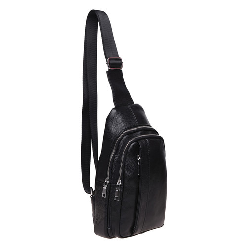 Чоловічий шкіряний рюкзак Keizer K12096-black фото №1