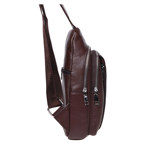 Чоловічий шкіряний рюкзак Keizer K12096-brown фото №4