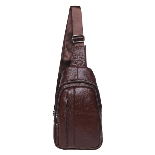 Чоловічий шкіряний рюкзак Keizer K12096-brown фото №2