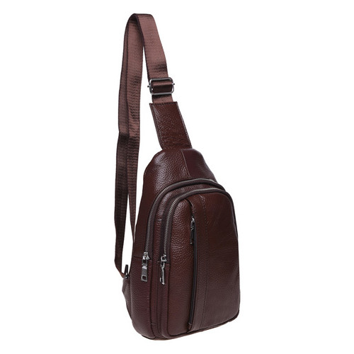 Чоловічий шкіряний рюкзак Keizer K12096-brown фото №1