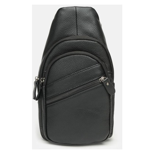 Чоловічий рюкзак шкіряний Keizer K11808-black фото №2