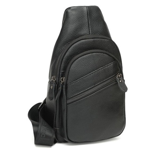 Чоловічий рюкзак шкіряний Keizer K11808-black фото №1