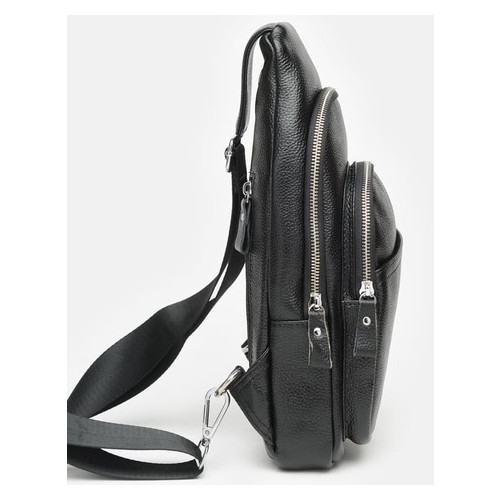 Чоловічий шкіряний рюкзак Keizer K15021-black фото №4