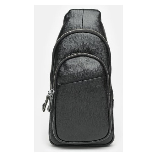 Чоловічий шкіряний рюкзак Keizer K15021-black фото №2