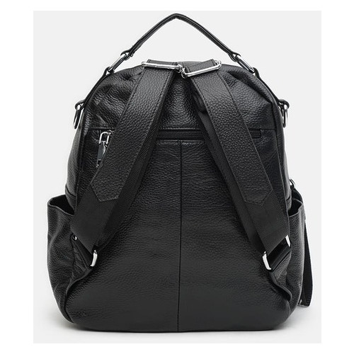 Шкіряний жіночий рюкзак Keizer K12108bl-black фото №4