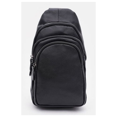 Чоловічий рюкзак шкіряний Keizer K14036bl-black фото №2
