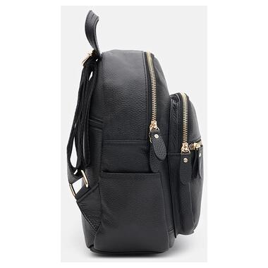 Жіночий шкіряний рюкзак Keizer K1172bl-black фото №4
