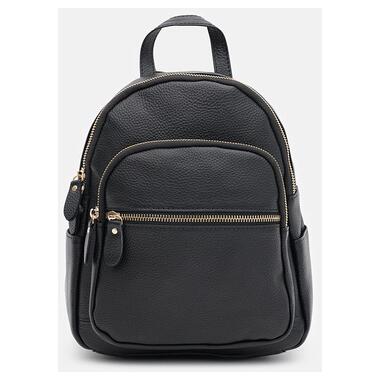 Жіночий шкіряний рюкзак Keizer K1172bl-black фото №2