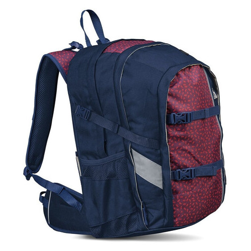 Міський рюкзак з посиленою спинкою Topmove 22L синій з бордовим фото №1