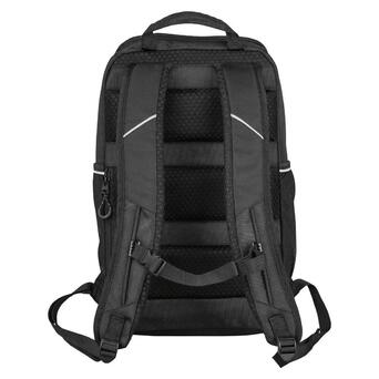 Діловий рюкзак зі світловідбивними вставками 17L Topmove чорний із сірим фото №6