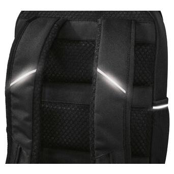 Діловий рюкзак зі світловідбивними вставками 17L Topmove чорний із сірим фото №8