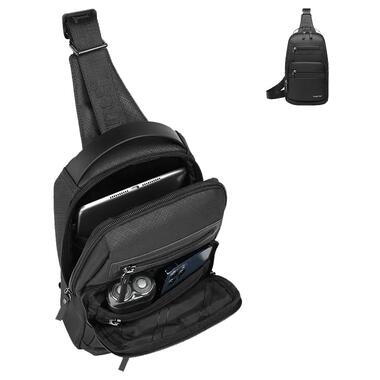 Рюкзак на одне плече Tigernu T-S8173 (Чорний) фото №3